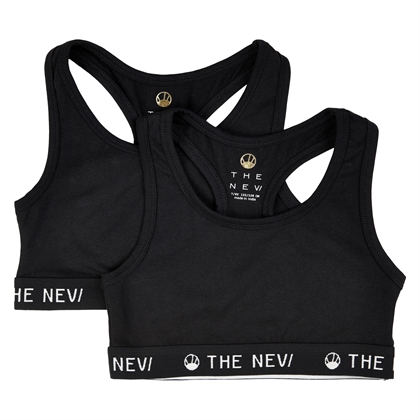 The New Undertøj Begynder Top Pige 2.pak - Sort